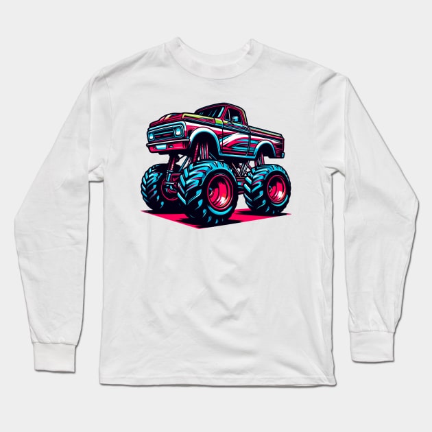 Monster Truck Long Sleeve T-Shirt by Vehicles-Art